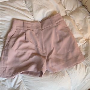 H&M lilac tailored shorts